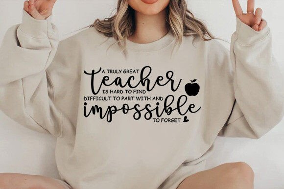 A Truly Great Teacher is Hard Svg