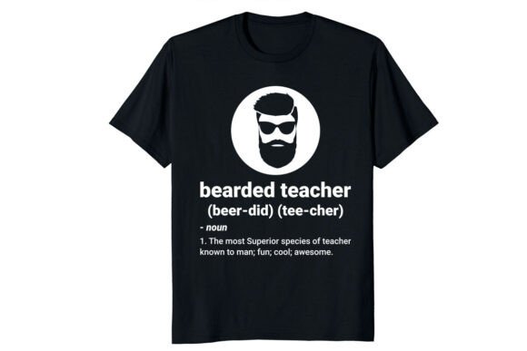 Bearded Teacher Noun Definition PNG