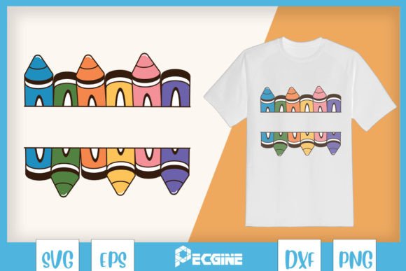 Crayon Teacher Custom Text SVG
