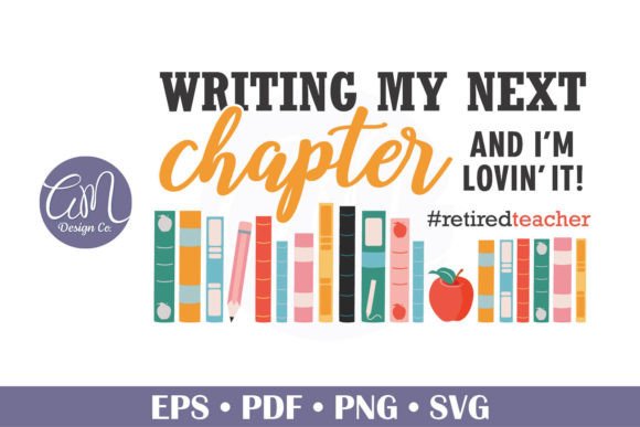English Teacher Retirement Graphic Svg