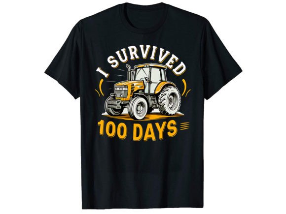 I Survived Tractor T-Shirt Design