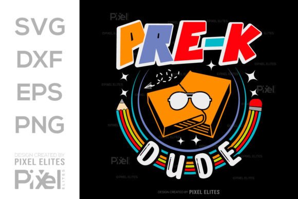 Pre-K Dude SVG Hello School Kids Graphics