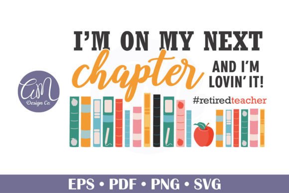 Reading Teacher Retirement Graphic Svg