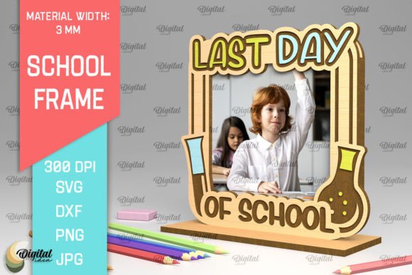 School Wooden Photo Frame Laser Cut