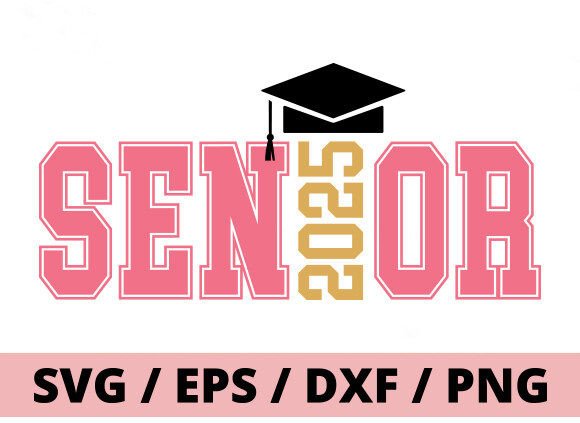 Senior 2025 SVG, Retro Class of 2025 SVG