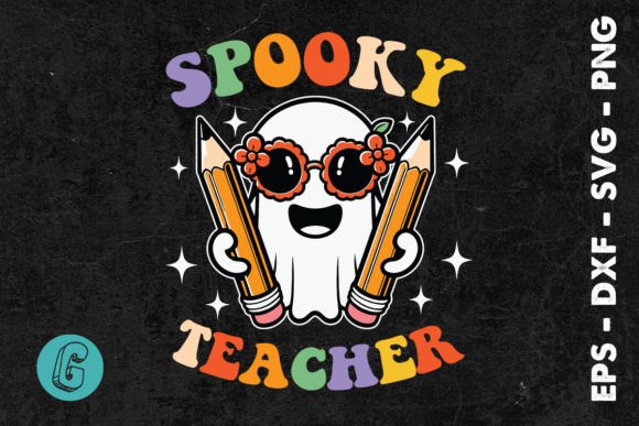 Spooky Teacher Halloween SVG Graphics