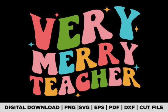 VERY MERRY TEACHER T-SHIRT